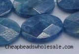 CAP394 15.5 inches 18*25mm faceted oval apatite gemstone beads