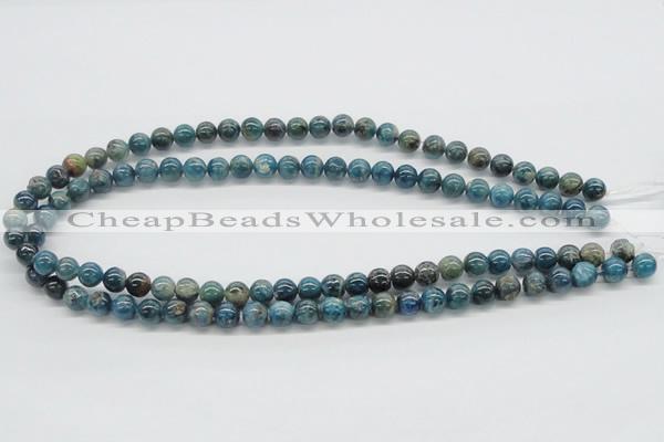 CAP53 15.5 inches 8mm round dyed apatite gemstone beads wholesale