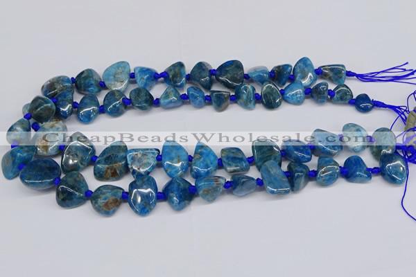 CAP532 15.5 inches 10*12mm - 16*22mm freeform apatite beads