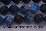 CAP562 15.5 inches 8mm faceted nuggets apatite gemstone beads