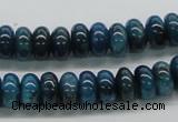 CAP58 15.5 inches 6*10mm rondelle dyed apatite gemstone beads wholesale