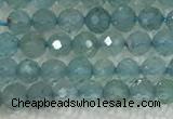 CAP620 15.5 inches 2mm faceted round tiny apatite gemstone beads