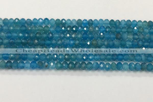 CAP623 15.5 inches 3*4mm faceted rondelle apatite beads