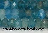 CAP624 15.5 inches 2.5*4mm faceted rondelle apatite beads