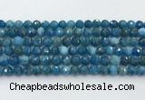 CAP706 15.5 inches 8mm faceted round apatite gemstone beads wholesale