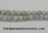 CAQ100 15.5 inches 4mm round AB grade natural aquamarine beads