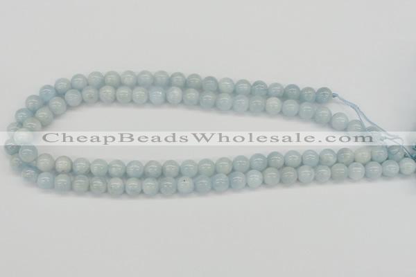 CAQ111 15.5 inches 12mm round A grade natural aquamarine beads