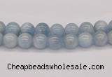 CAQ114 15.5 inches 4mm round AA grade natural aquamarine beads