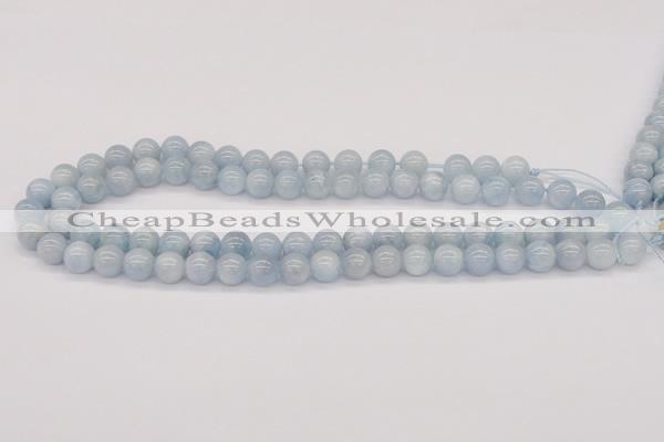 CAQ117 15.5 inches 10mm round AA grade natural aquamarine beads