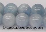 CAQ120 15.5 inches 16mm round AA grade natural aquamarine beads