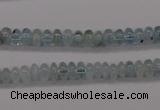 CAQ135 15.5 inches 4*6mm rondelle natural aquamarine beads