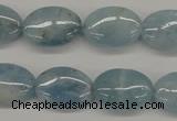 CAQ145 15.5 inches 13*18mm oval natural aquamarine beads wholesale