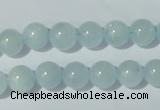 CAQ202 15.5 inches 10mm round natural aquamarine beads wholesale