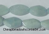 CAQ213 15.5 inches 14*22mm twisted natural aquamarine beads