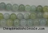 CAQ452 15.5 inches 6mm round aquamarine beads wholesale