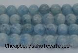 CAQ508 15.5 inches 4mm round A+ grade natural aquamarine beads