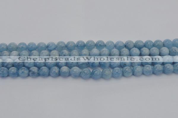 CAQ519 15.5 inches 7mm round AA grade natural aquamarine beads