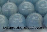 CAQ523 15.5 inches 14mm round AA grade natural aquamarine beads