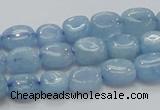 CAQ56 15.5 inches 9*12mm nugget natural aquamarine gemstone beads