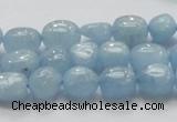 CAQ57 15.5 inches 10*12mm nugget natural aquamarine gemstone beads