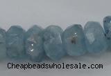 CAQ62 6*10mm – 12*18mm faceted nuggets natural aquamarine beads