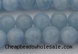 CAQ702 15.5 inches 8mm round natural aquamarine beads wholesale