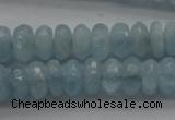 CAQ75 15.5 inches 3*7mm faceted rondelle A grade aquamarine beads