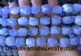 CAQ862 15.5 inches 10*12mm - 12*14mm faceted nuggets aquamarine beads