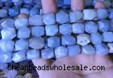 CAQ863 15.5 inches 10*12mm - 12*14mm faceted nuggets aquamarine beads