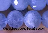 CAQ889 15.5 inches 10mm faceted round natural aquamarine beads