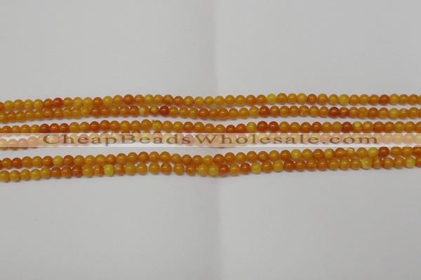 CAR100 15.5 inches 3mm round natural amber beads