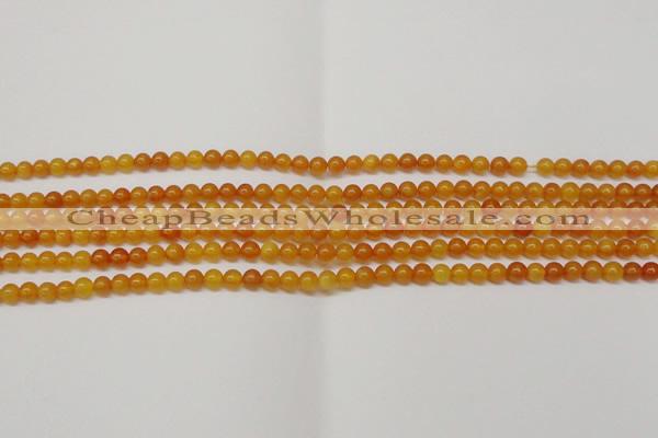 CAR101 15.5 inches 4mm round natural amber beads