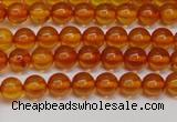 CAR107 15.5 inches 5mm round natural amber beads