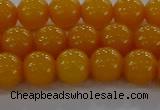 CAR402 15.5 inches 8mm round synthetic amber beads wholesale