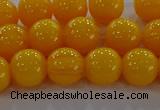 CAR403 15.5 inches 10mm round synthetic amber beads wholesale