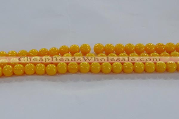 CAR403 15.5 inches 10mm round synthetic amber beads wholesale