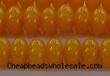 CAR410 15.5 inches 6*9mm rondelle synthetic amber beads wholesale