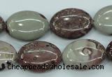 CAR42 15.5 inches 15*20mm oval artistic jasper beads wholesale