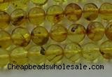 CAR521 15.5 inches 5mm - 6mm round natural amber beads wholesale