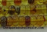 CAR538 15.5 inches 5*8mm rondelle natural amber beads wholesale