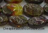 CAR548 15.5 inches 12*15mm - 13*17mm oval natural amber beads