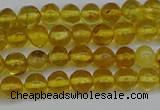 CAR550 15.5 inches 4mm - 5mm round natural amber beads wholesale