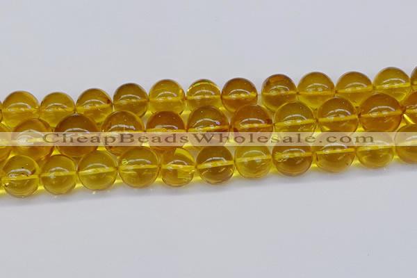 CAR567 15.5 inches 15mm - 16mm round natural amber beads wholesale