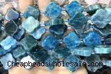 CARV08 15 inches 17mm – 18mm carved flower apatite beads