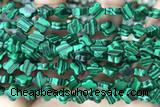 CARV18 15 inches 8mm carved flower synthetic malachite beads