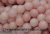 CAS05 15.5 inches 10mm round pink angel skin gemstone beads