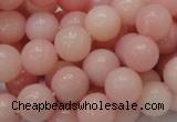 CAS06 15.5 inches 12mm round pink angel skin gemstone beads