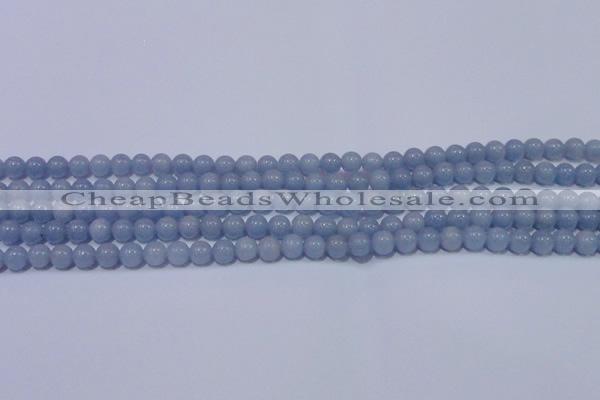 CAS200 15.5 inches 4mm round blue angel skin gemstone beads