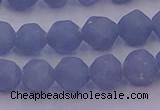 CAS211 15.5 inches 8mm faceted nuggets blue angel skin gemstone beads