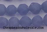 CAS213 15.5 inches 12mm faceted nuggets blue angel skin gemstone beads